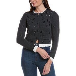 Reveriee Womens  Cardigan, Black